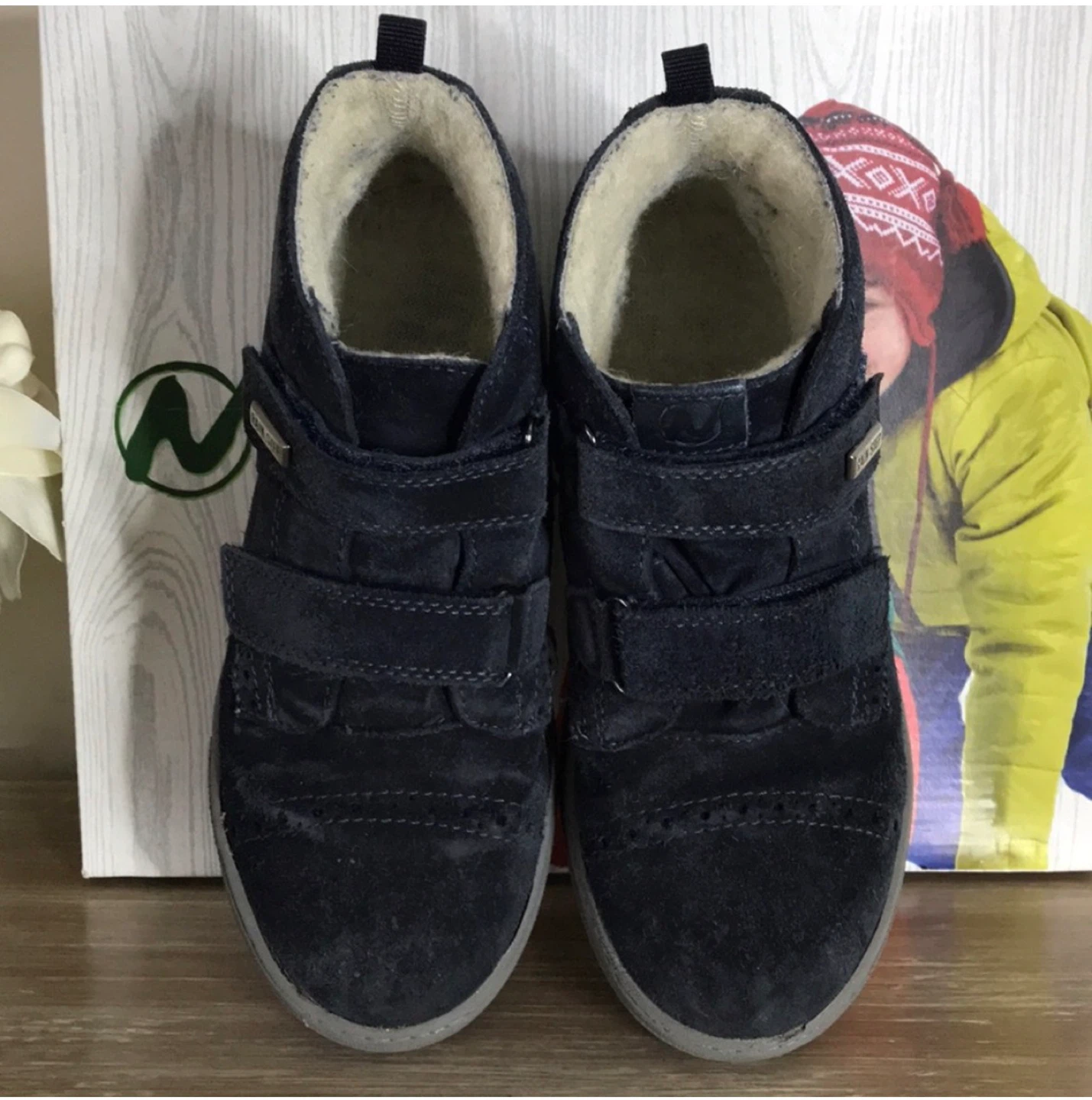 Rainstep Navy Suede Boots - size 34 - photo 5