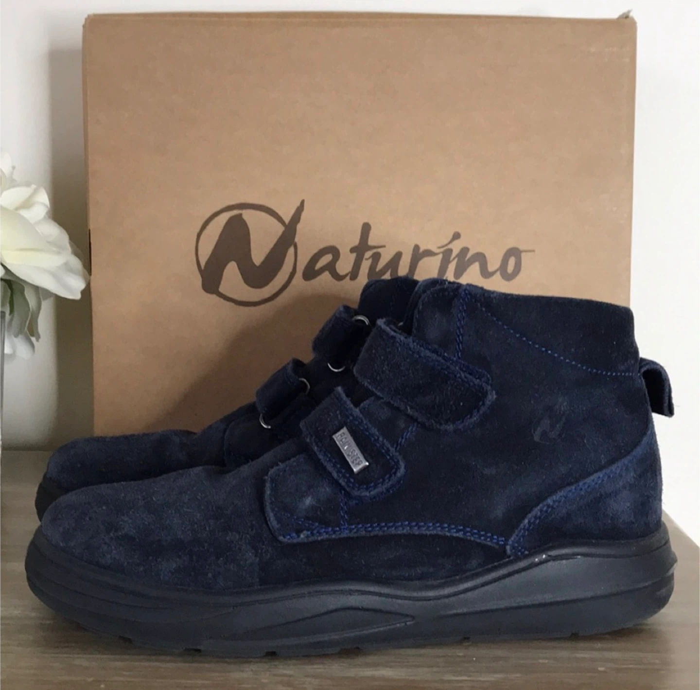 Naturino Navy Blue Suede Boots - Size 36 - photo 2