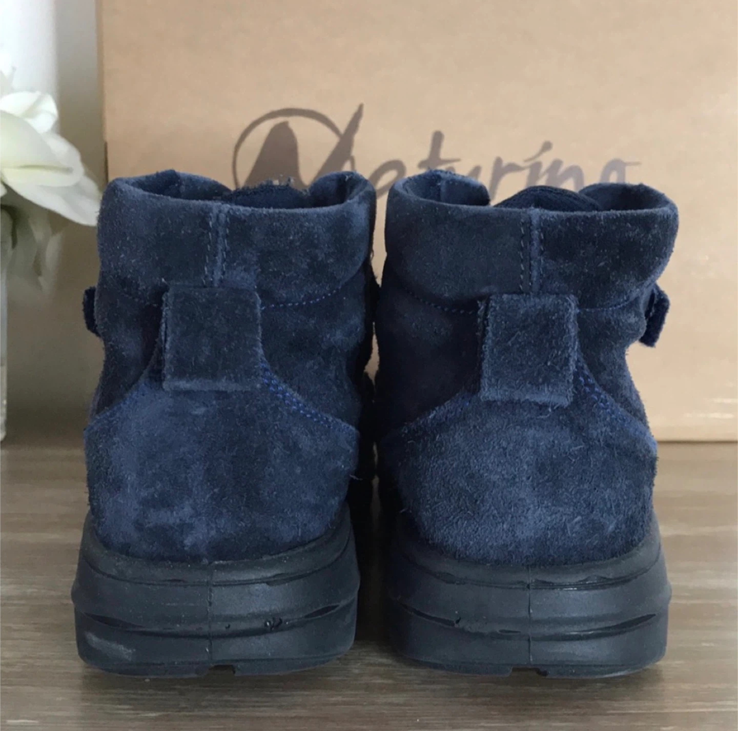 Naturino Navy Blue Suede Boots - Size 36 - photo 4