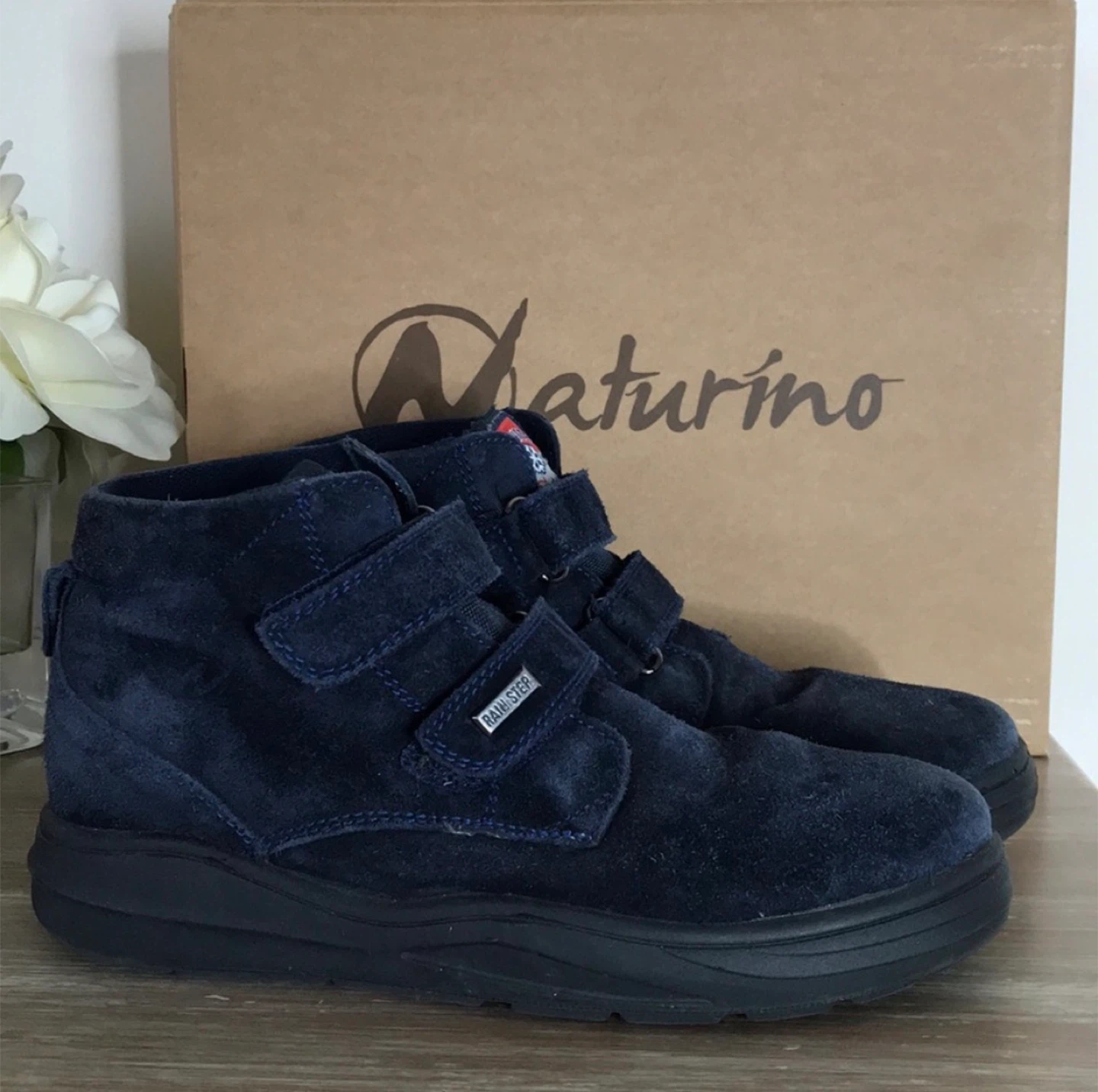 Naturino Navy Blue Suede Boots - Size 36