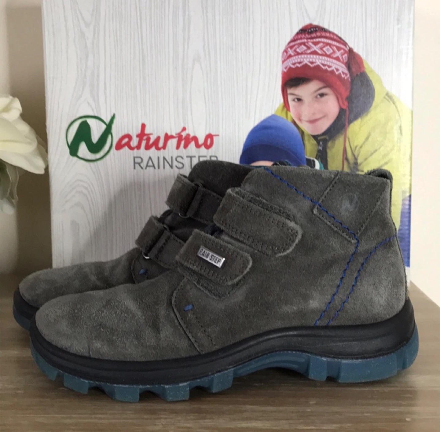 Naturino Rainstep Gray Suede Boots- size 32 - photo 2