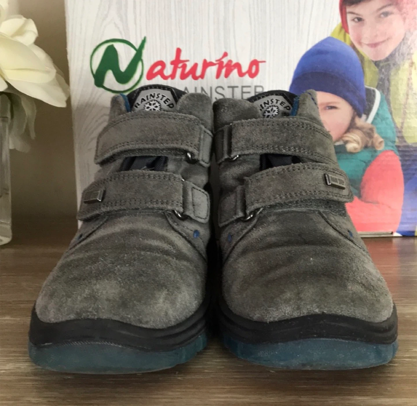 Naturino Rainstep Gray Suede Boots- size 32 - photo 3