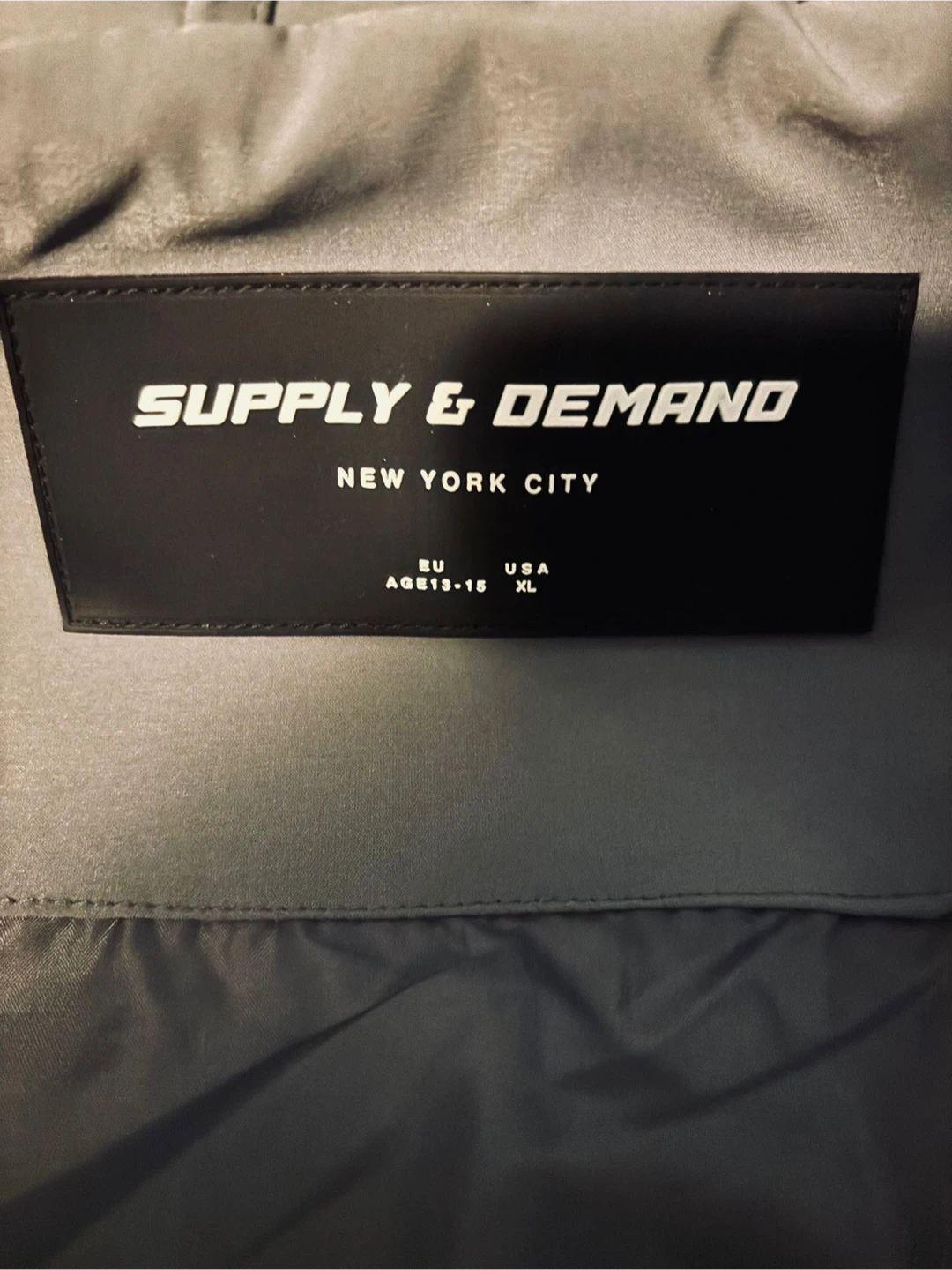 Supply & Demand Puffer Jacket - Grey, XL - photo 2