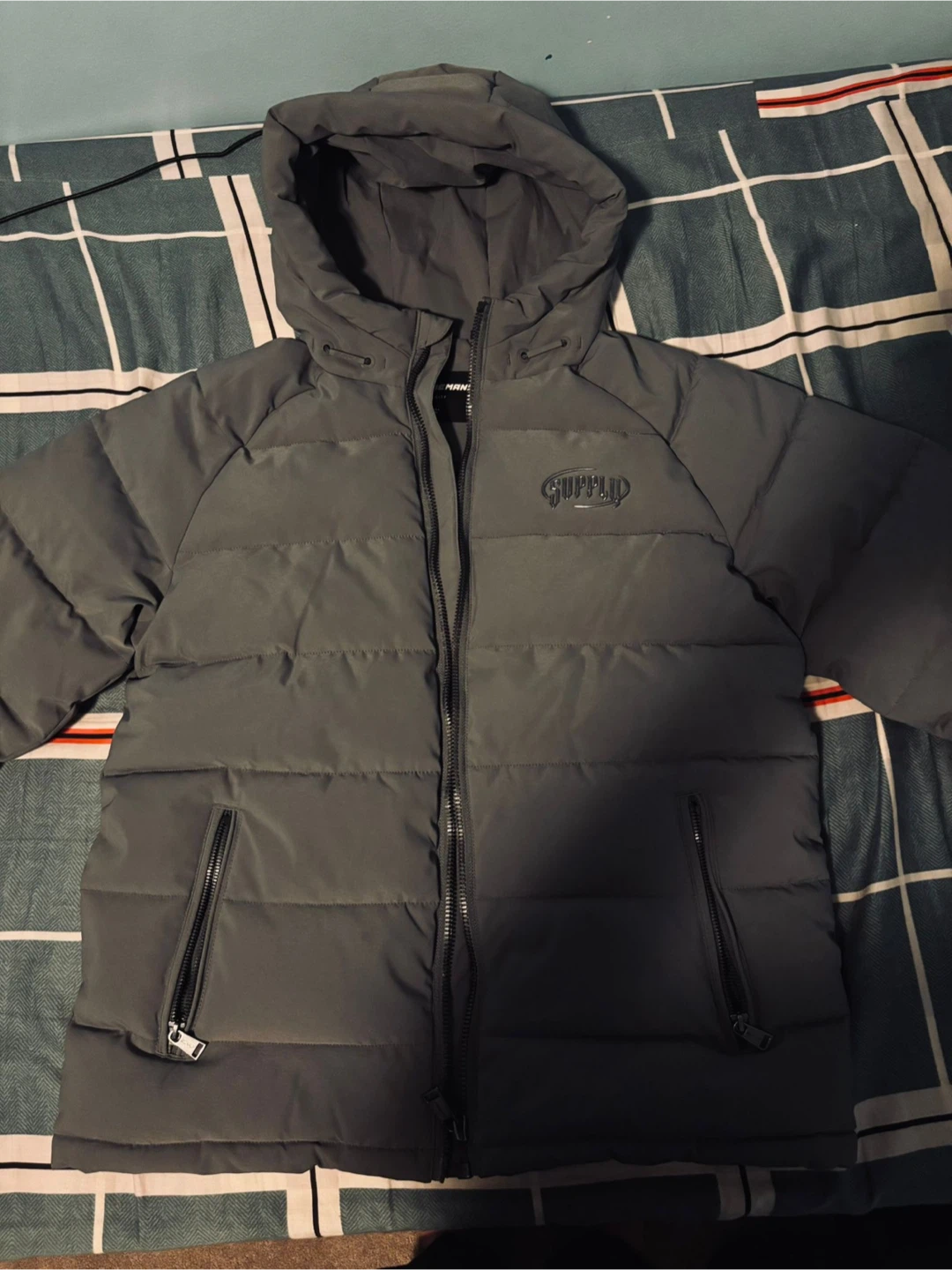 Supply & Demand Puffer Jacket - Grey, XL - photo 4
