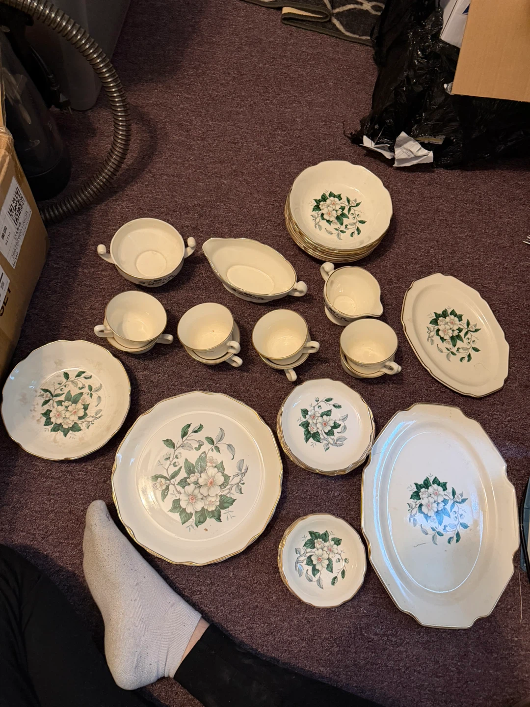 Vintage Floral Dinnerware Set