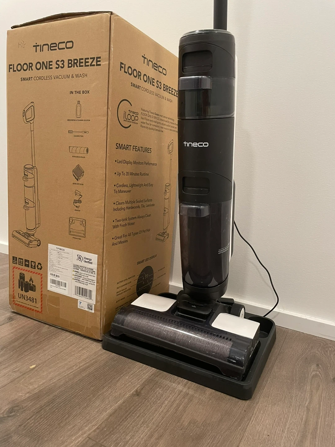 Tineco Floor One S3 Breeze Smart Cordless Vacuum & Wash