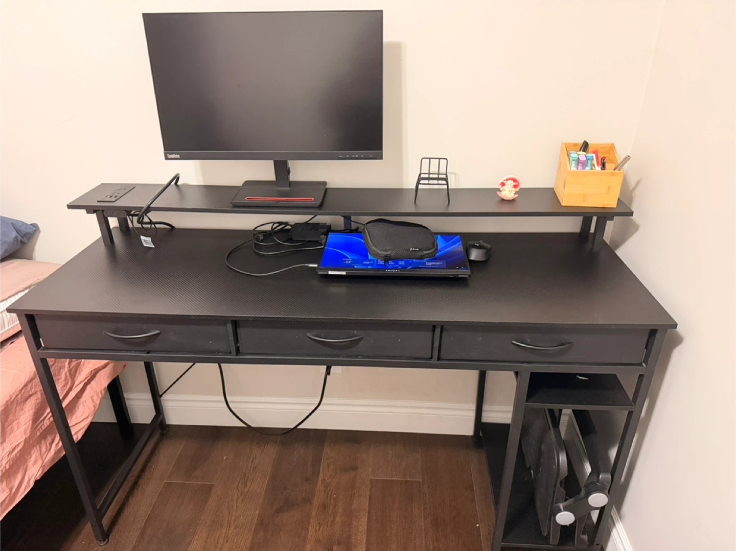 Gamish Desk with Power Outlet with USB Ports - photo 3