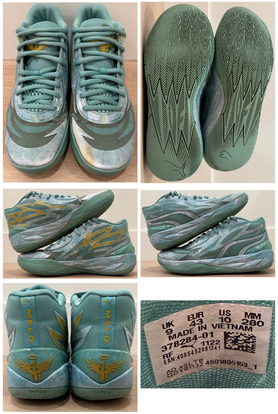 Puma LaMelo Ball MB.02 Jade – Size 10 US Men's – $30 OBO