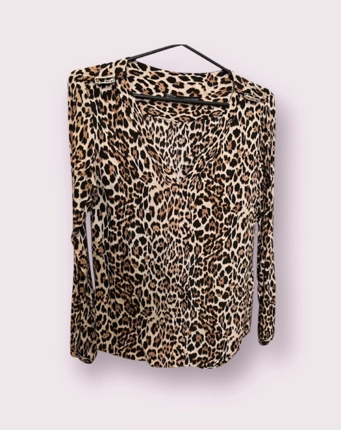 Zara Leopard Print Top - photo 2