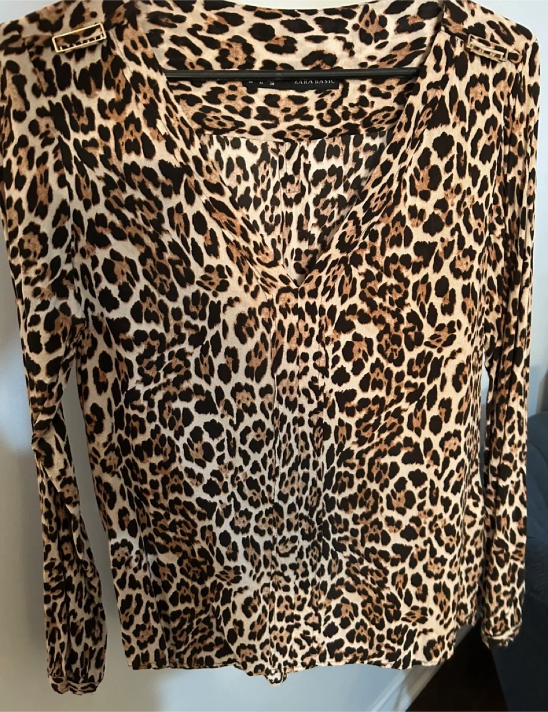 Zara Leopard Print Top - photo 4