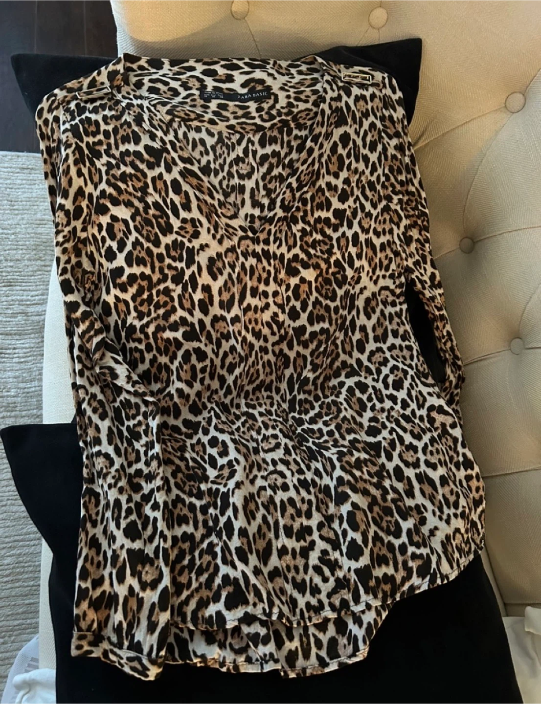 Zara Leopard Print Top - photo 5