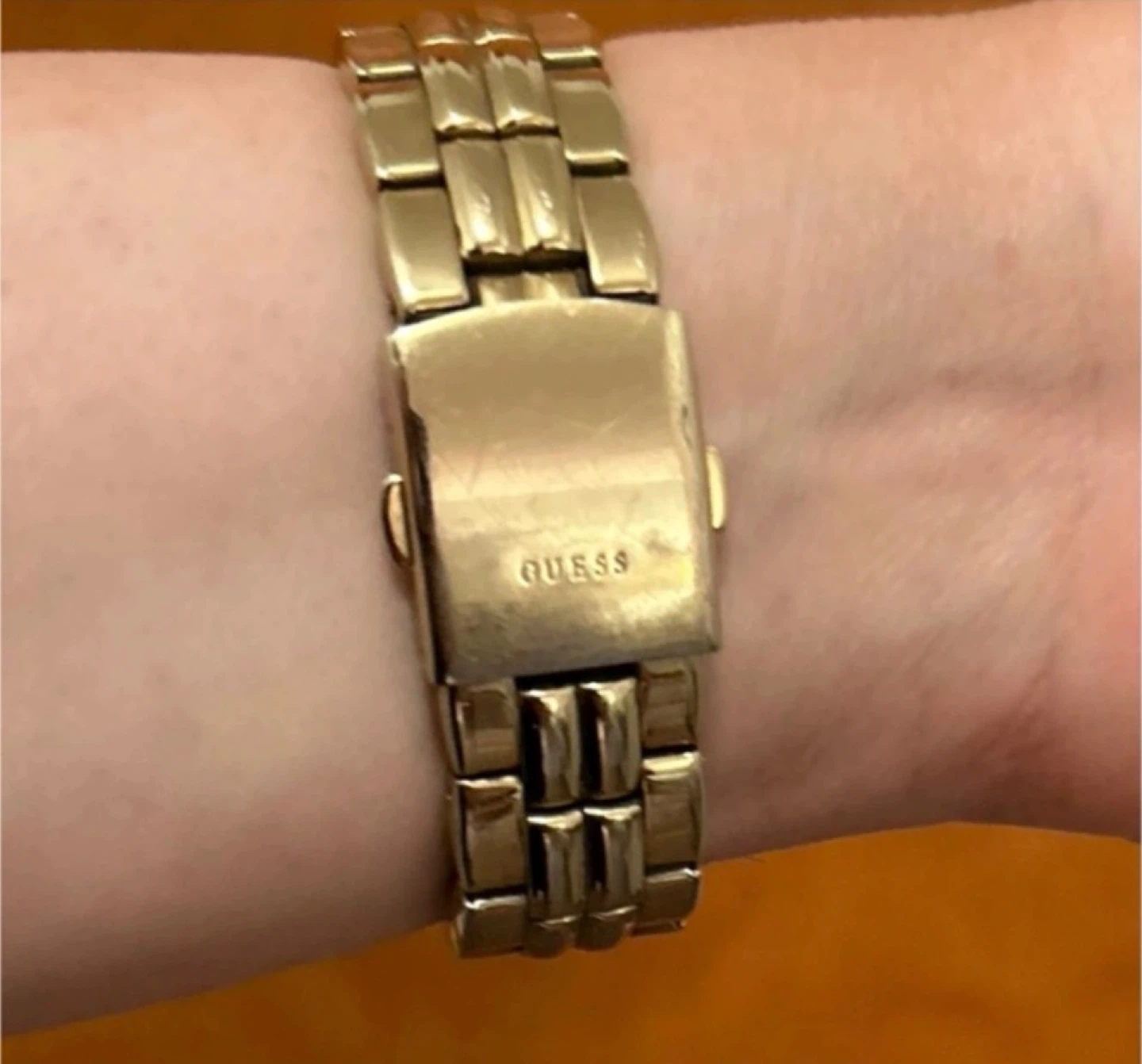 Gold-tone GUESS Watch with Crystal Bezel - photo 5