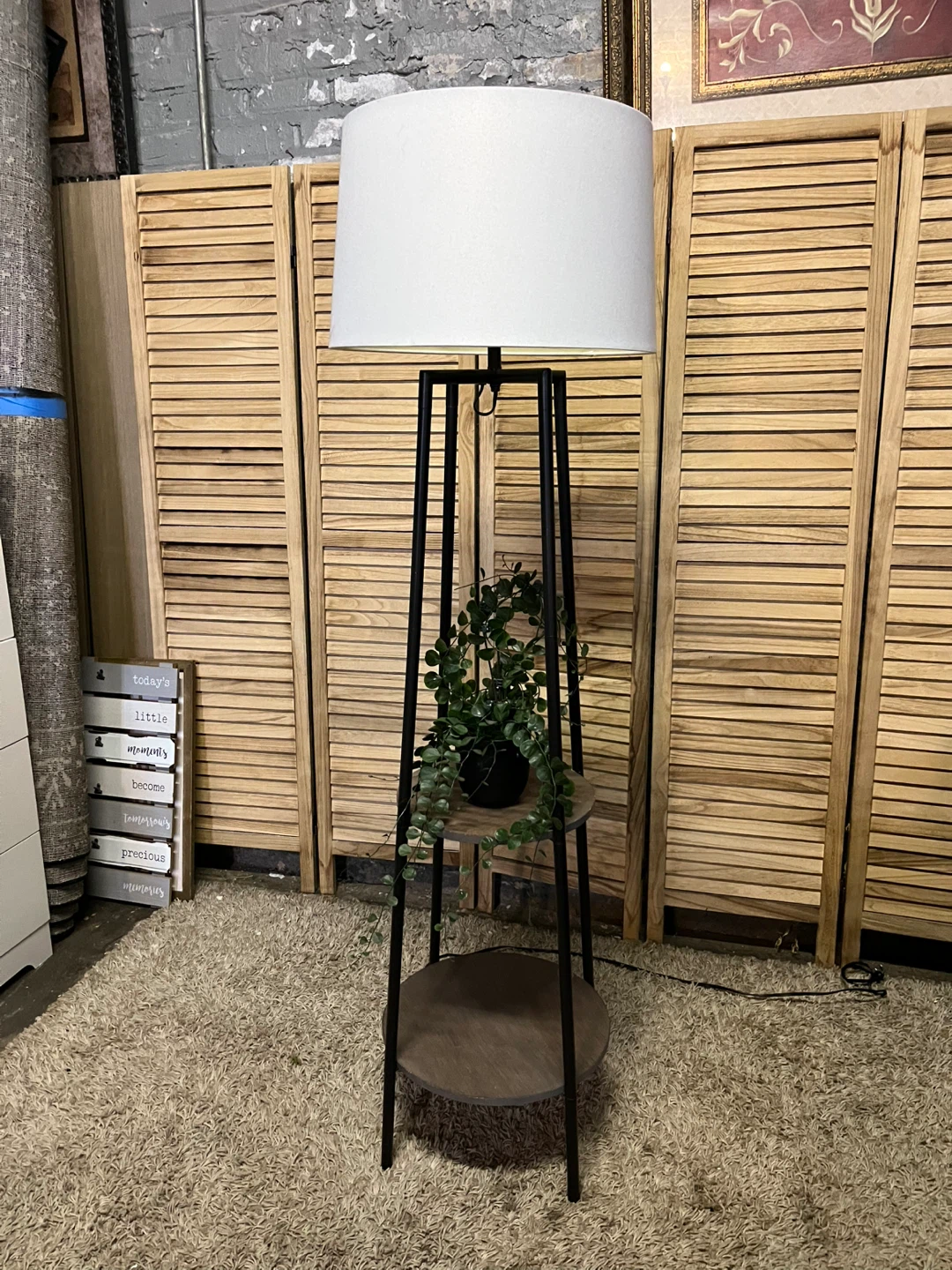 Floor Lamp with Shelves - photo 2