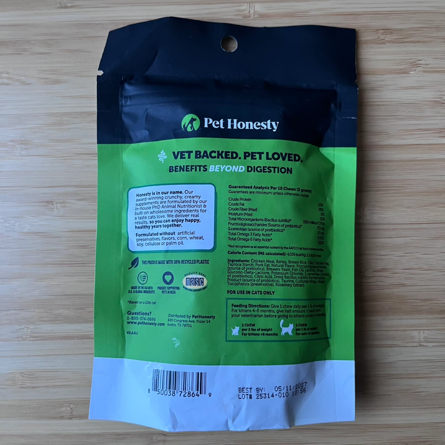 Pet Honesty Probiotics for Cats - Gut & Immune Health 🏆 - photo 2
