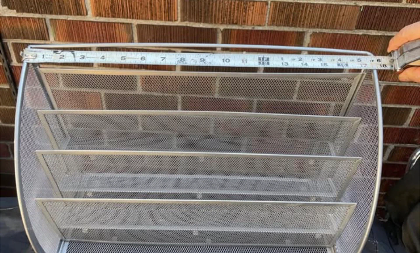 EXTRA LARGE, METAL MESH FILE OR PAPER ORGANIZER - photo 2