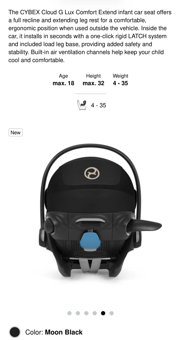 Cybex Cloud G Lux Infant Car Seat Brand New - photo 5