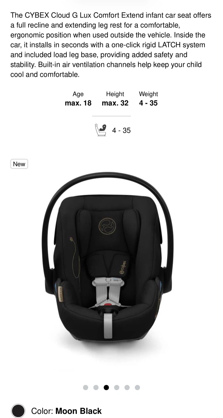 Cybex Cloud G Lux Infant Car Seat Brand New - photo 3