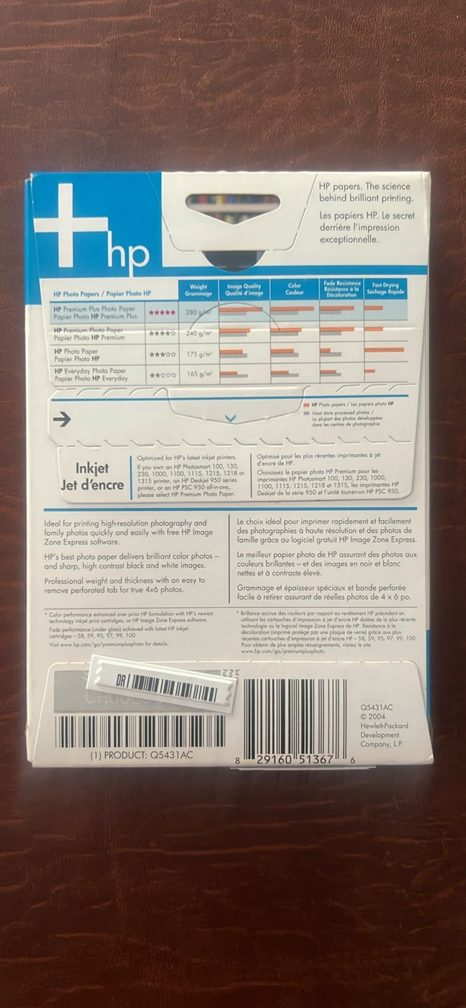 HP Premium Plus Photo Paper 4x6 - photo 2