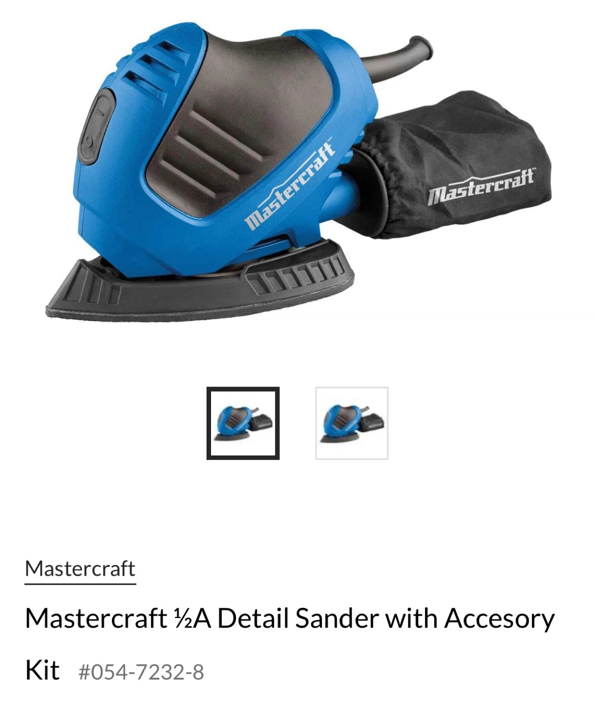 Mastercraft 1/2A Detail Sander
