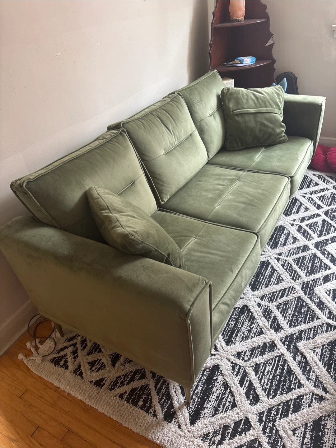 Green Velvet Couch