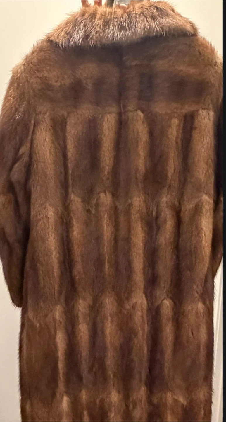 Brown Mink Fur Coat - photo 3