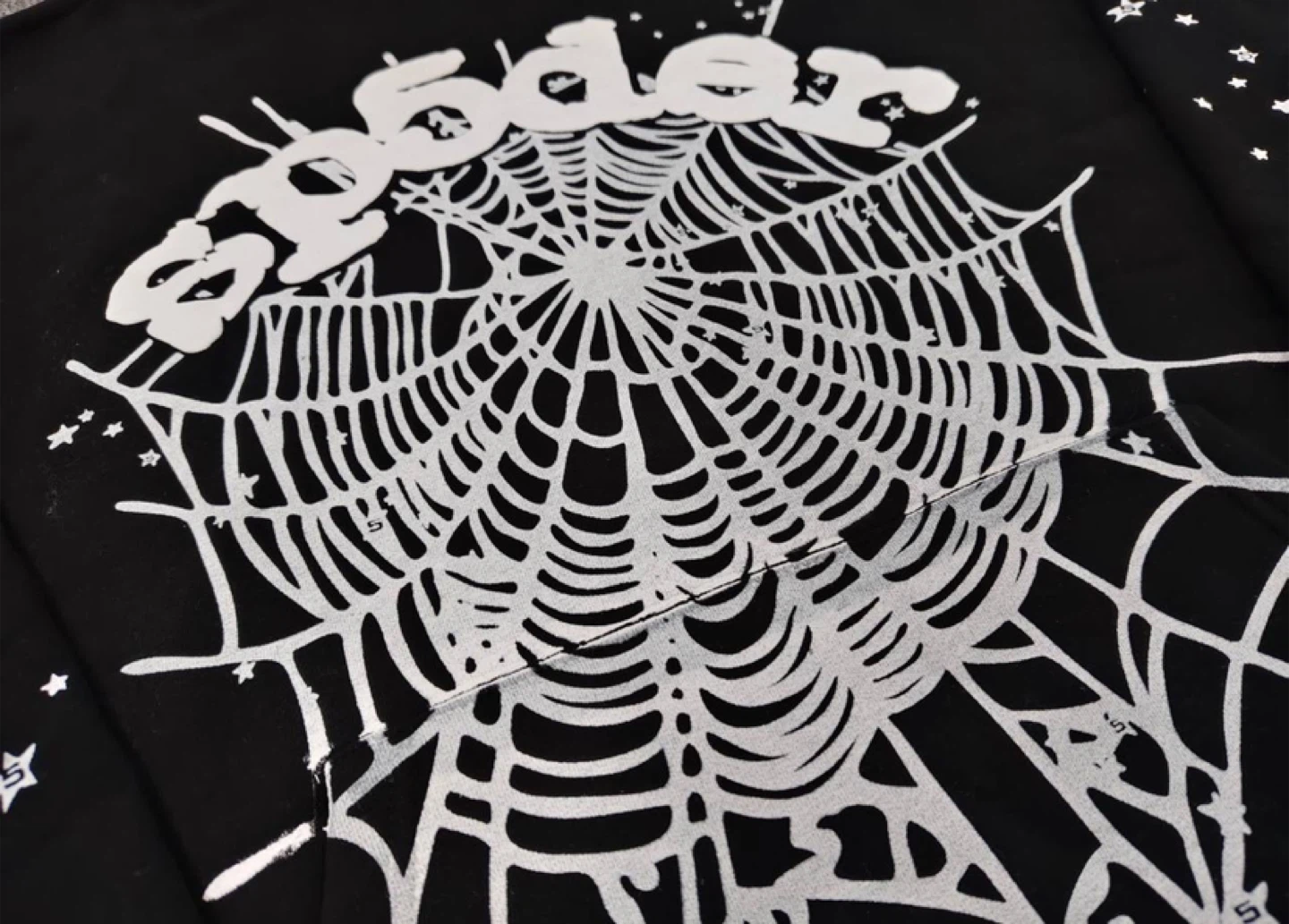 Sp5der OG Black/White Web Hoodie – All Sizes - photo 2