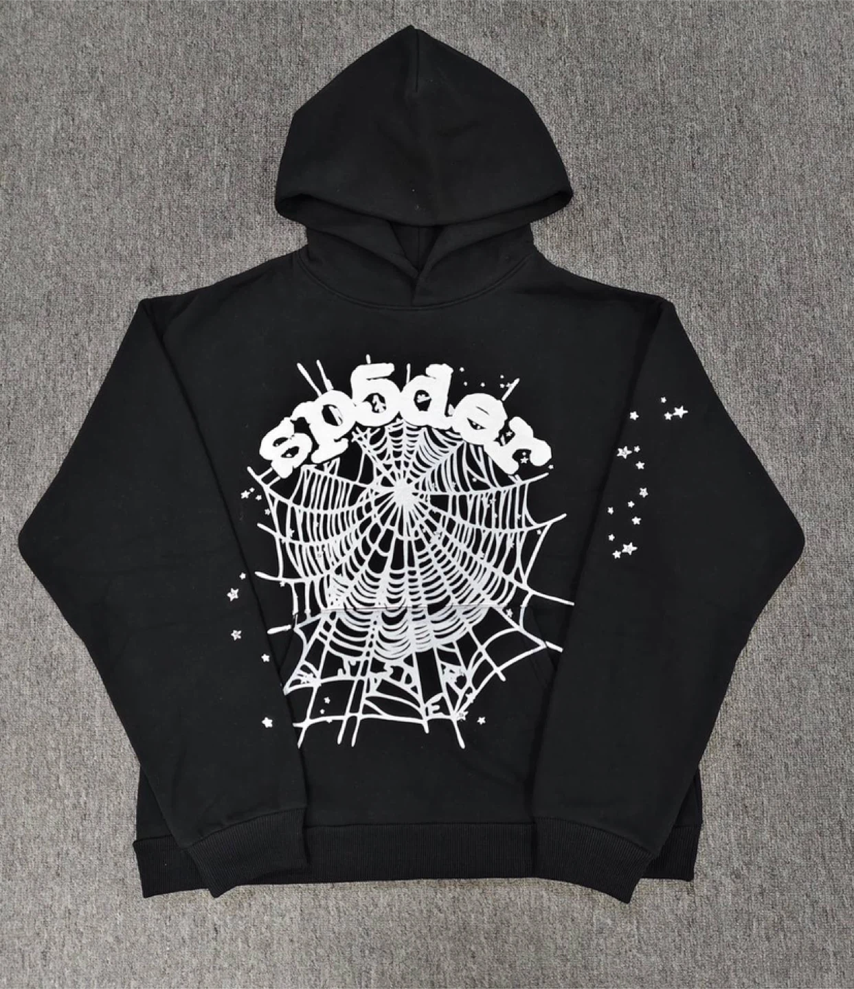 Sp5der OG Black/White Web Hoodie – All Sizes