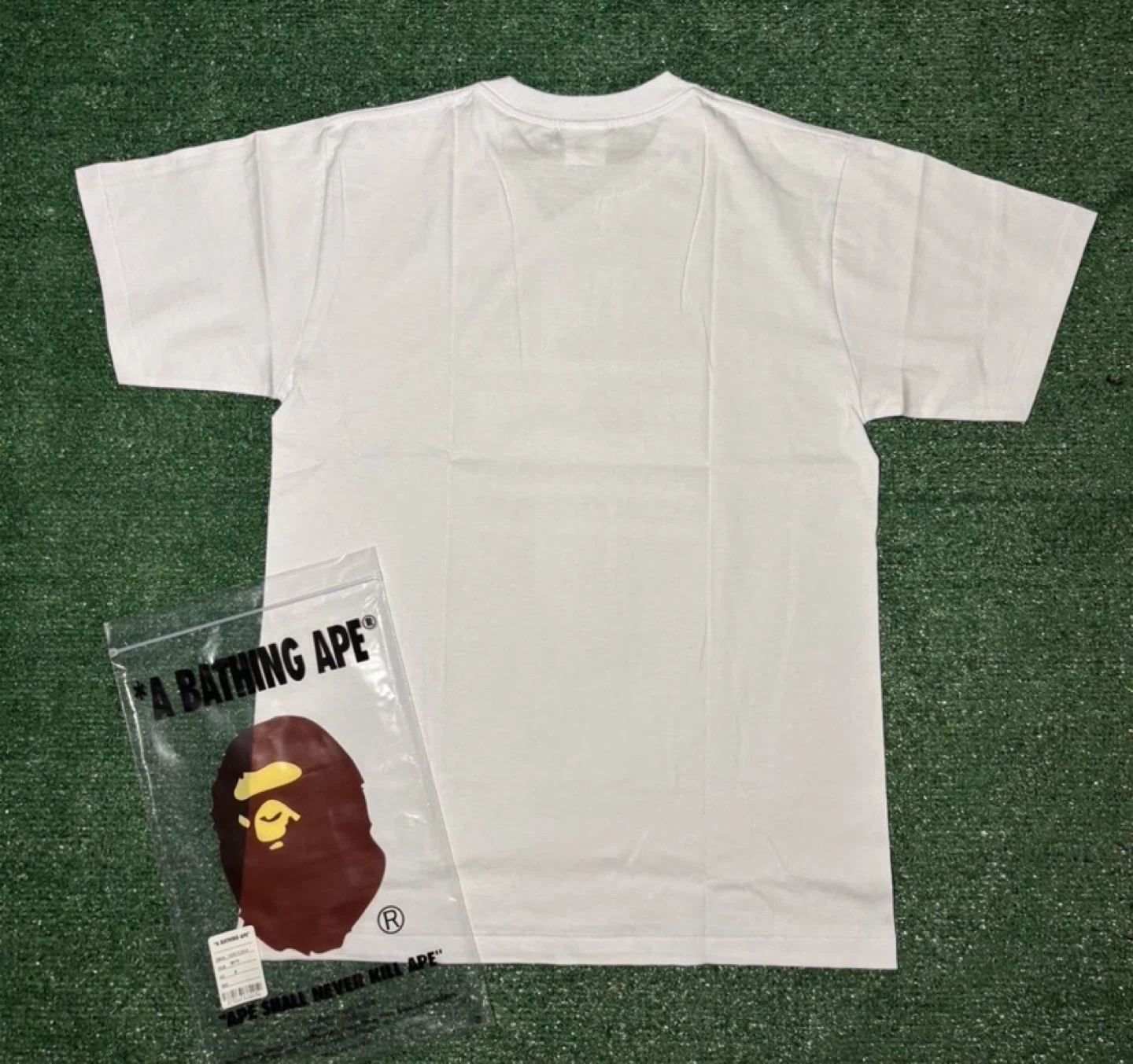 BAPE Burberry Plaid Ape Head White Graphic T-Shirt – All Sizes - photo 2