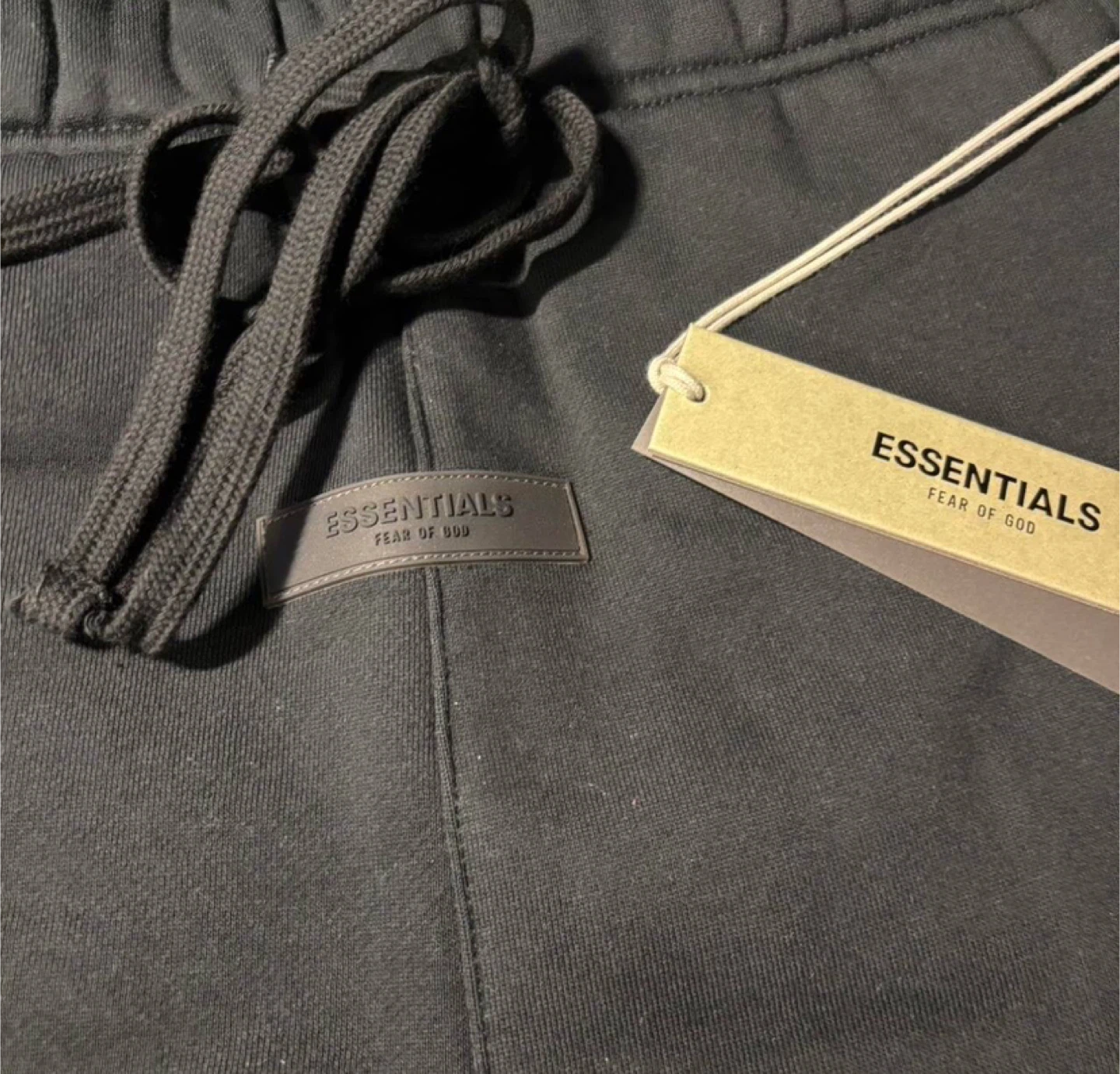 Essentials Fear Of God Black Hoodie & Uncuffed Sweatpants Set - photo 5