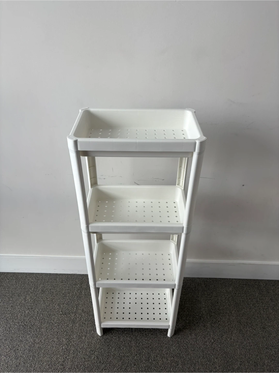 White 4-Tier Storage Shelf