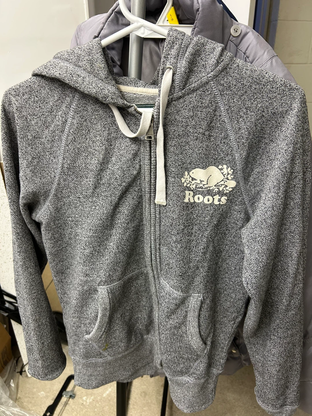 Roots Grey Zip-Up Hoodie