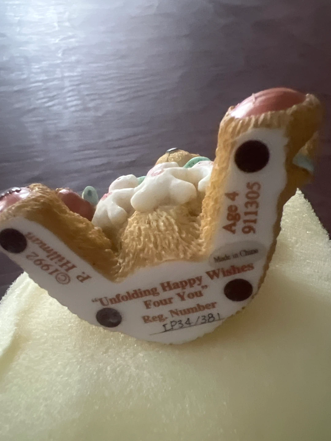 Cherished Teddies: 4th Birthday Figurine - photo 2