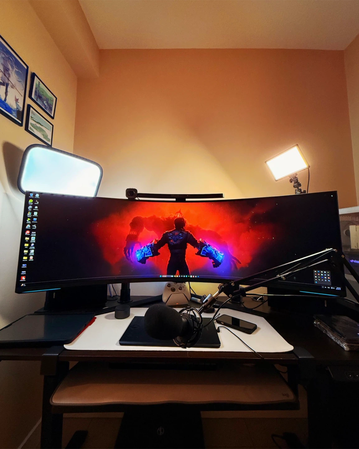 Standing Desk (electric) + Keyboard Tray