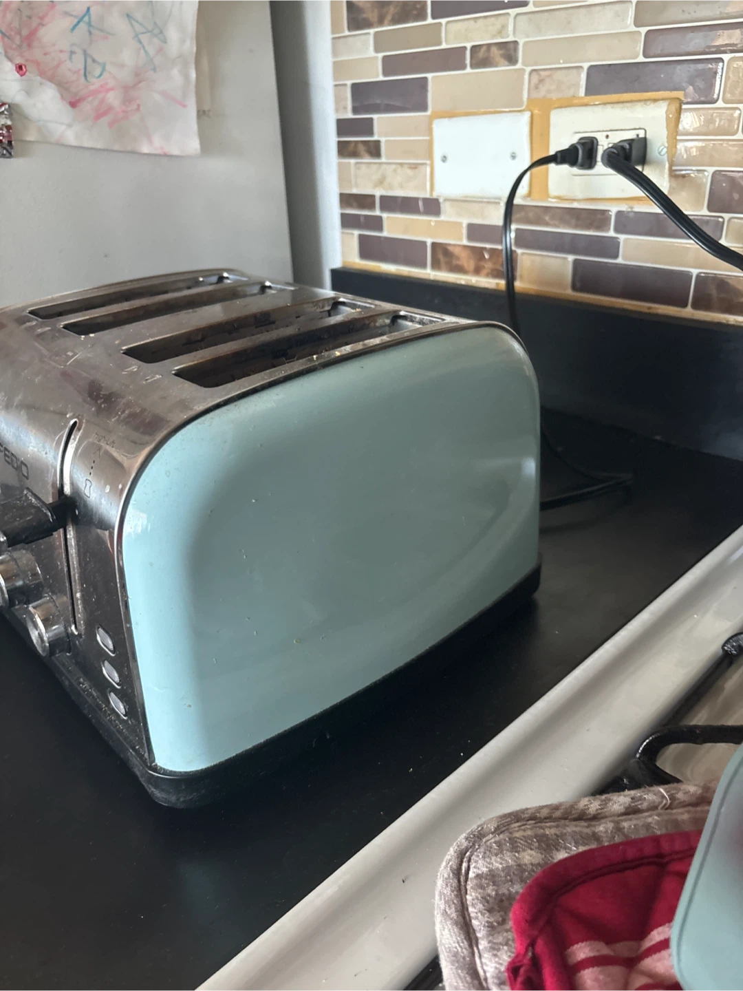 IFEDIO 4-Slice Toaster - Silver/Light Blue - photo 2