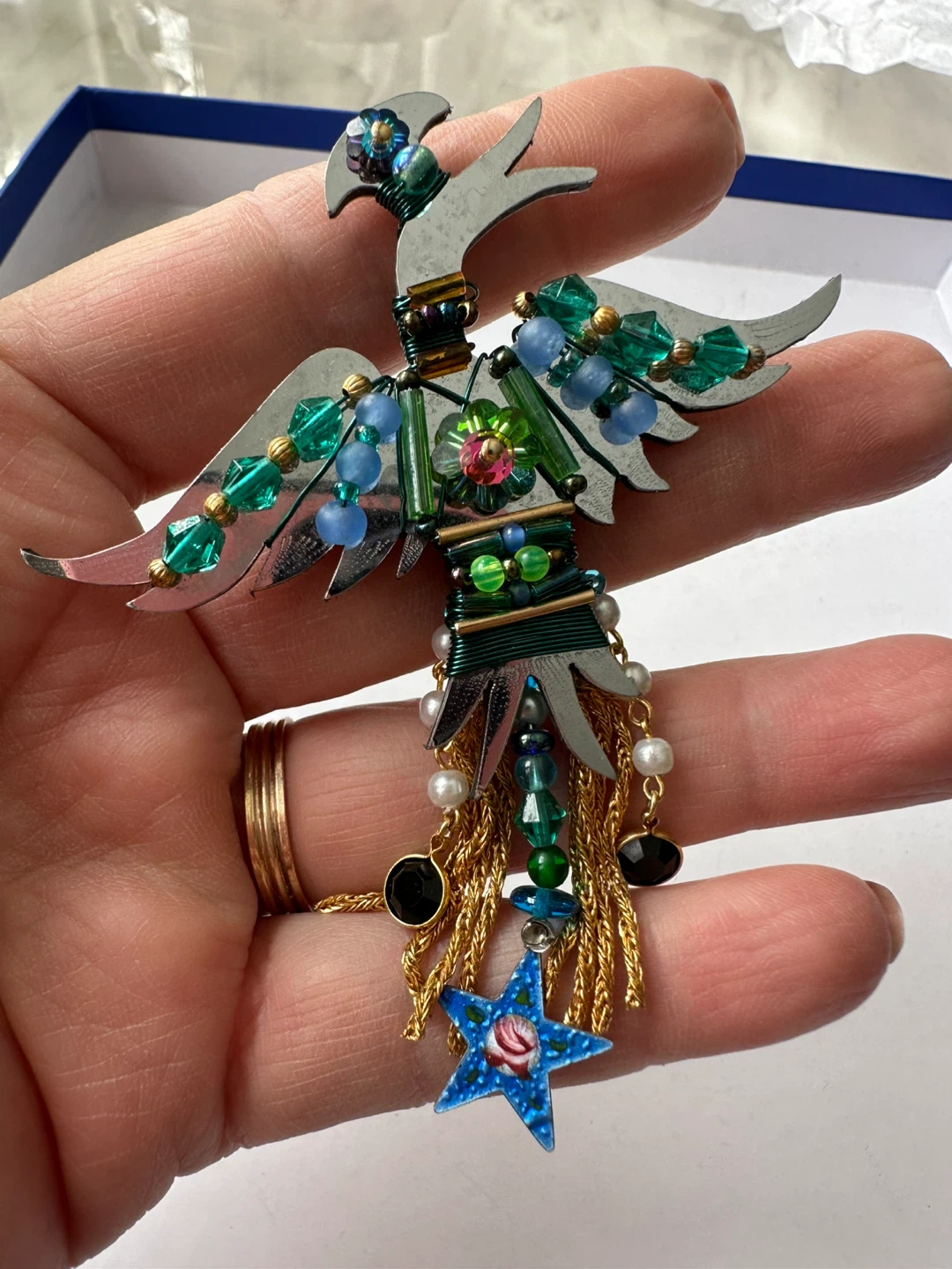 Liztech 92 Beaded Bird Brooch - photo 2