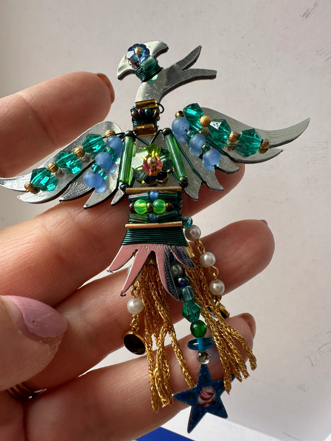Liztech 92 Beaded Bird Brooch - photo 3