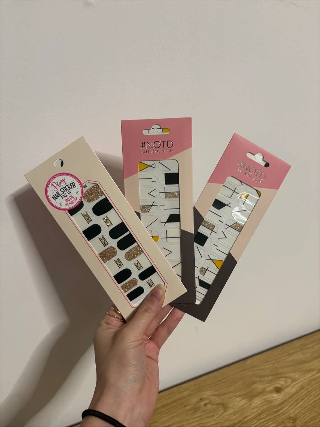 3 x NOTD Nail Strips, nail stickers