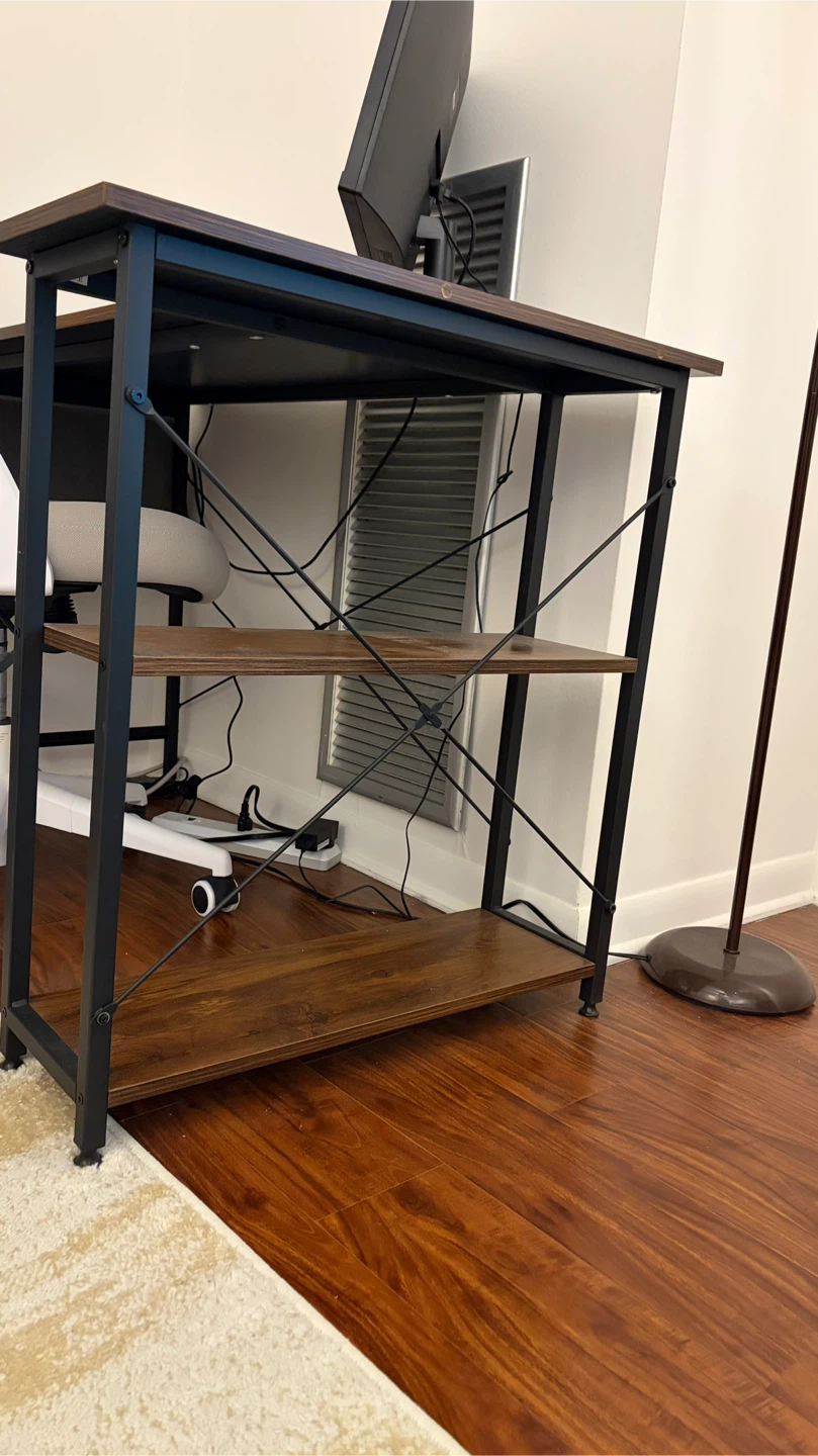 L-Shaped Desk with Shelves - photo 5