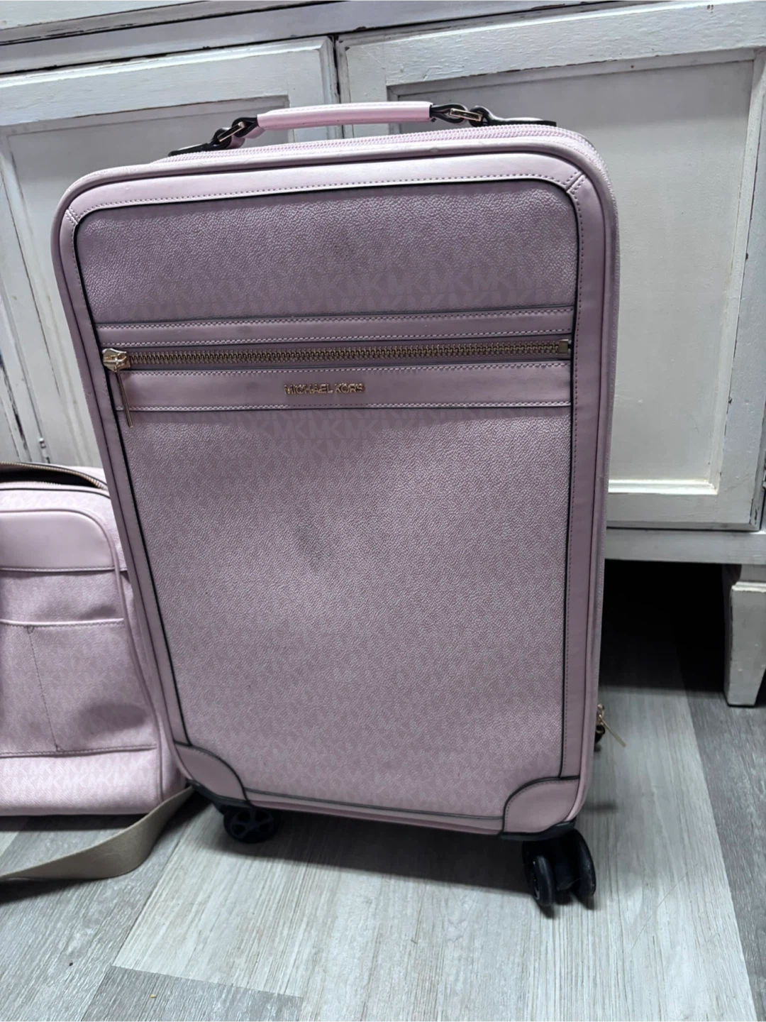 Michael Kors Pink MK Signature Rolling Suitcase & Duffle Bag Set - photo 5