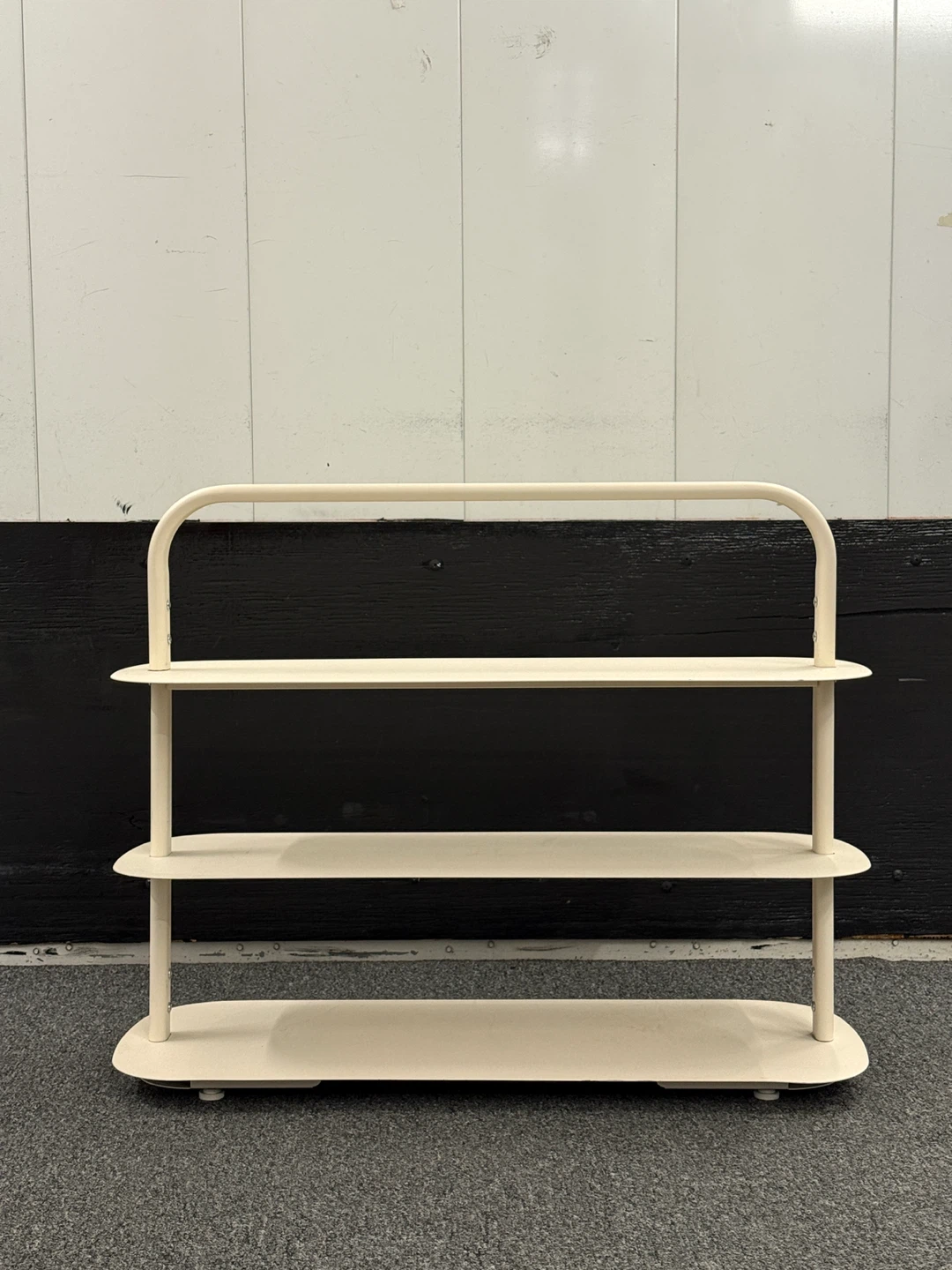 3-Tier Metal Shelf Unit – Open Spaces Entryway Storage Rack - photo 3