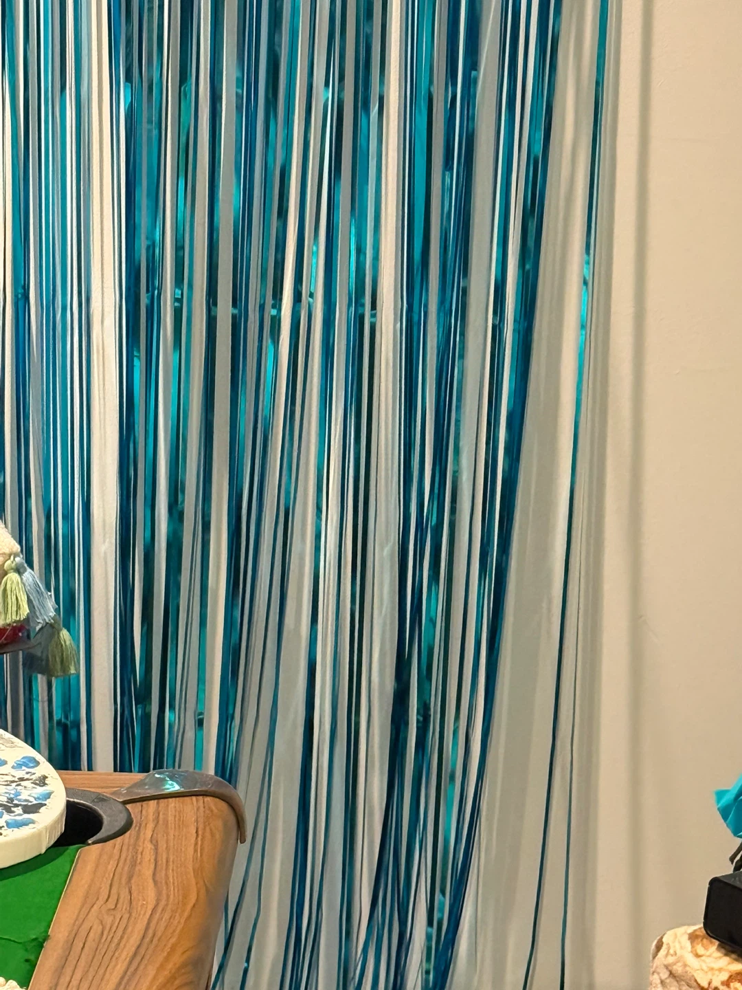Dancing Queen Teal Fringe Curtain/wall decor 🏆 - photo 2