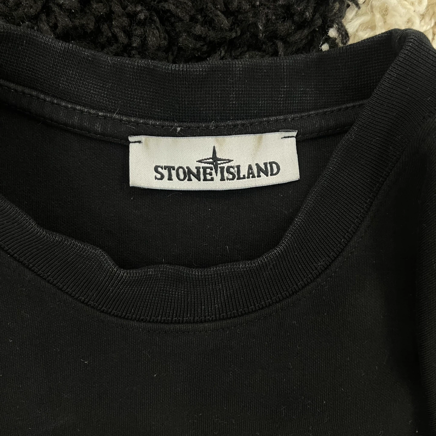Stone Island Black Cotton T-Shirt - photo 3