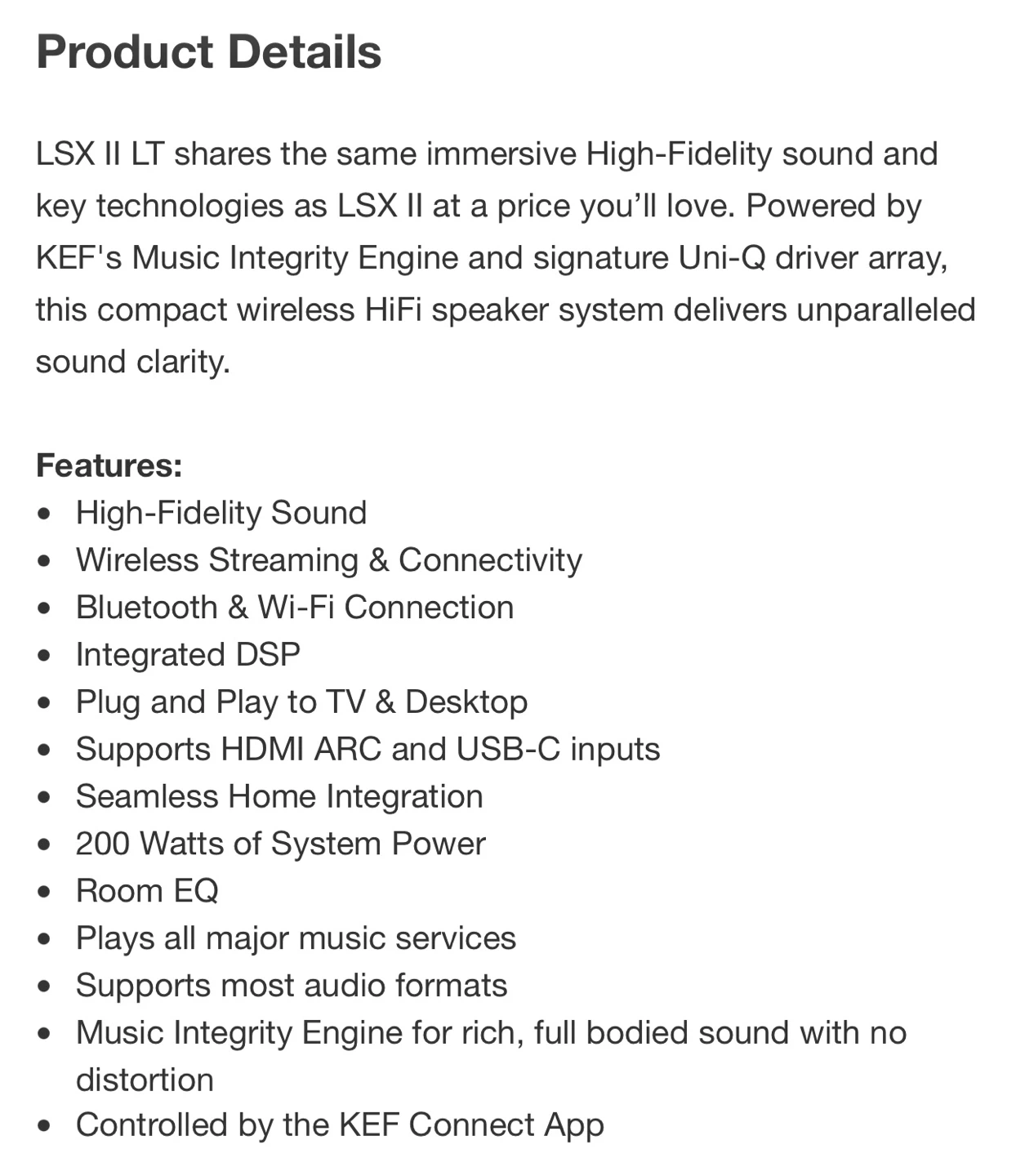 KEF LSX II LT Wireless HiFi Speaker System - photo 5