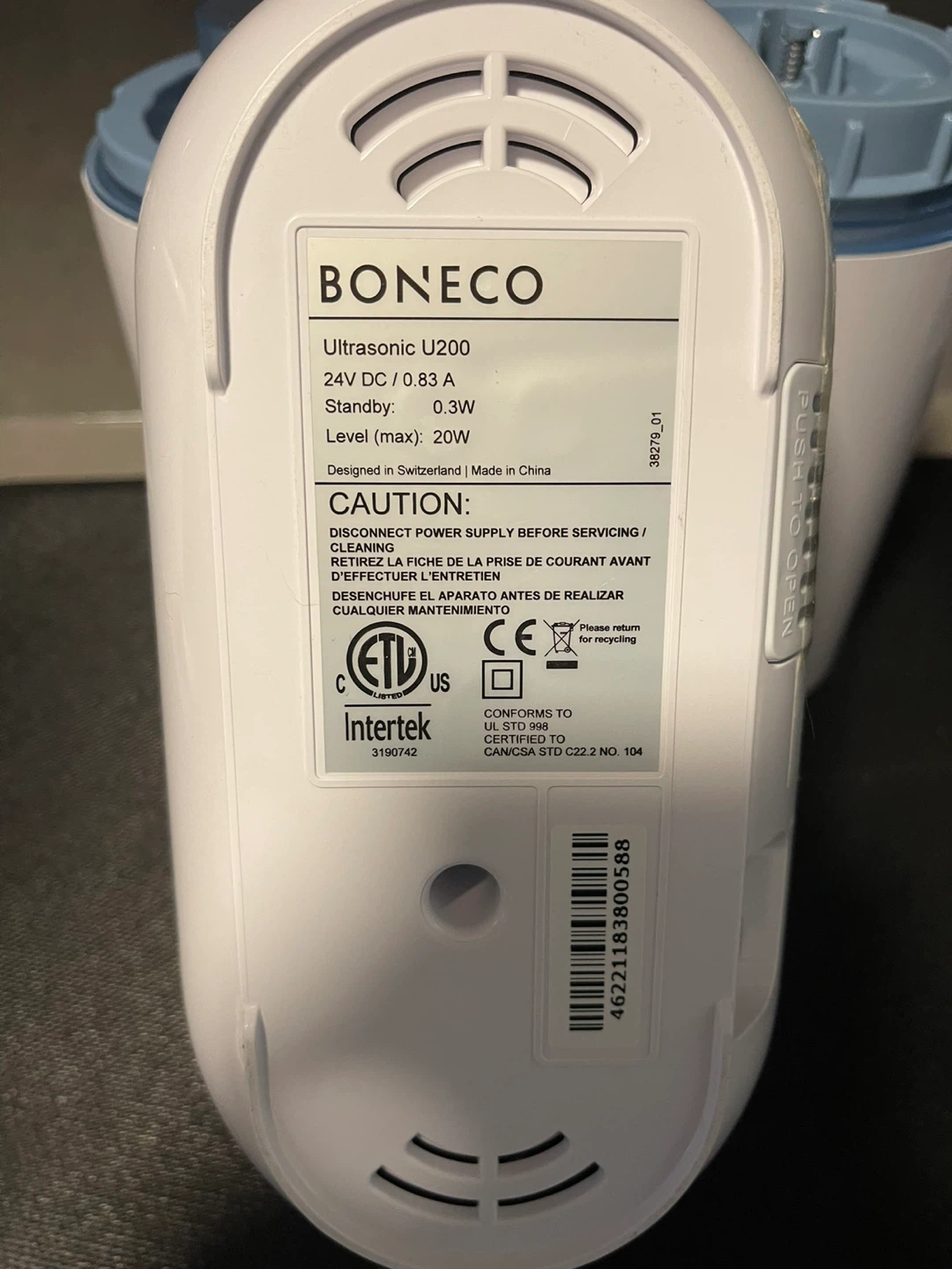BONECO Ultrasonic U200 Humidifier - photo 2