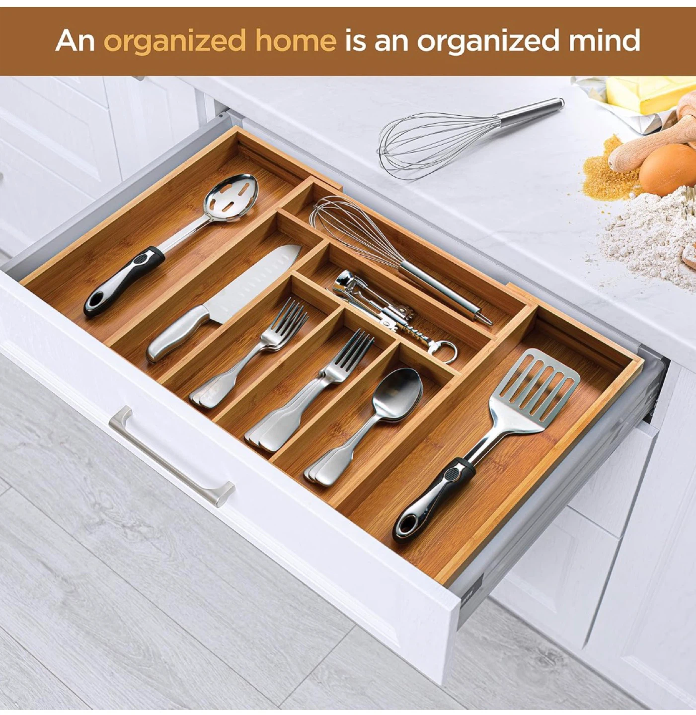 Bambüsi Expandable Bamboo Drawer Organizer - photo 2