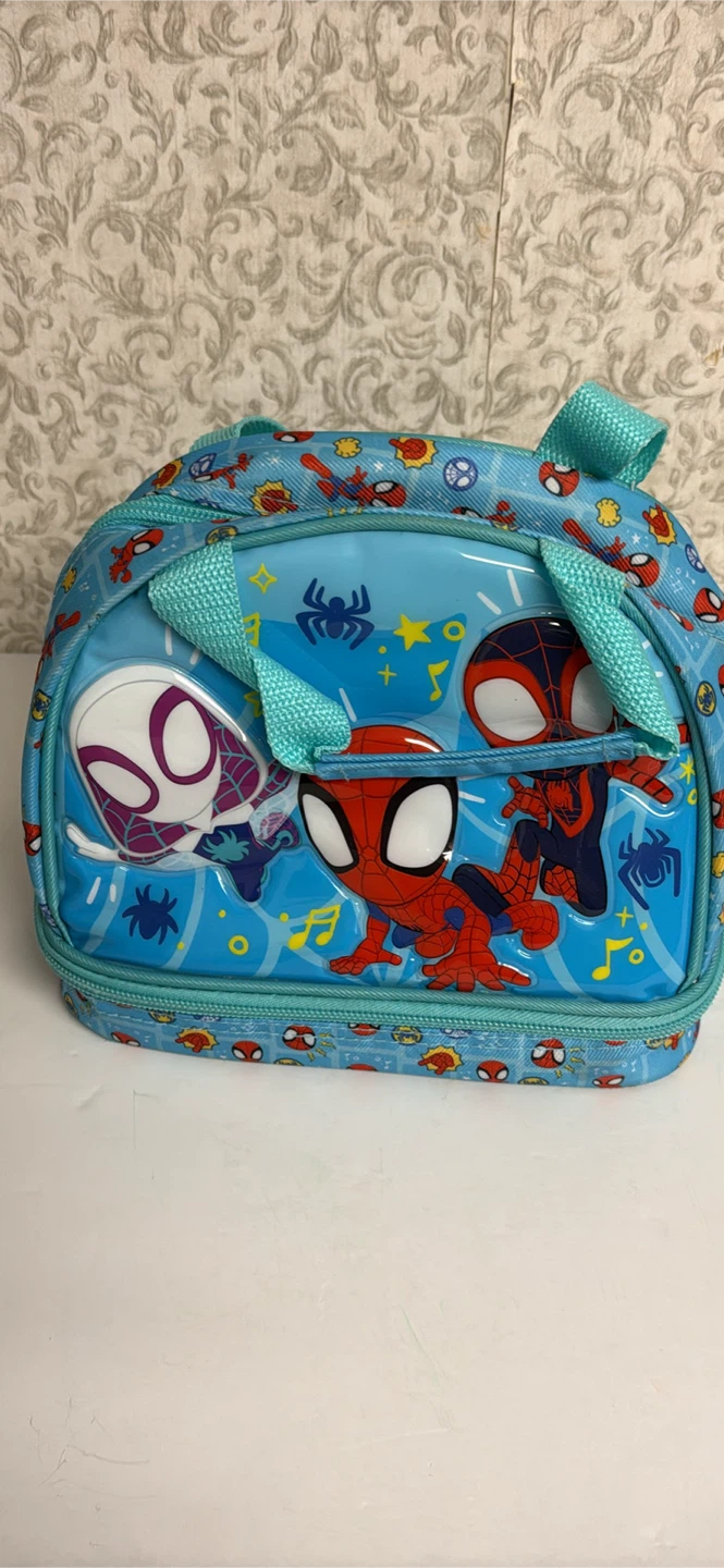Spider-Man and Stitch Insulated Lunch Bags (Set of 2)