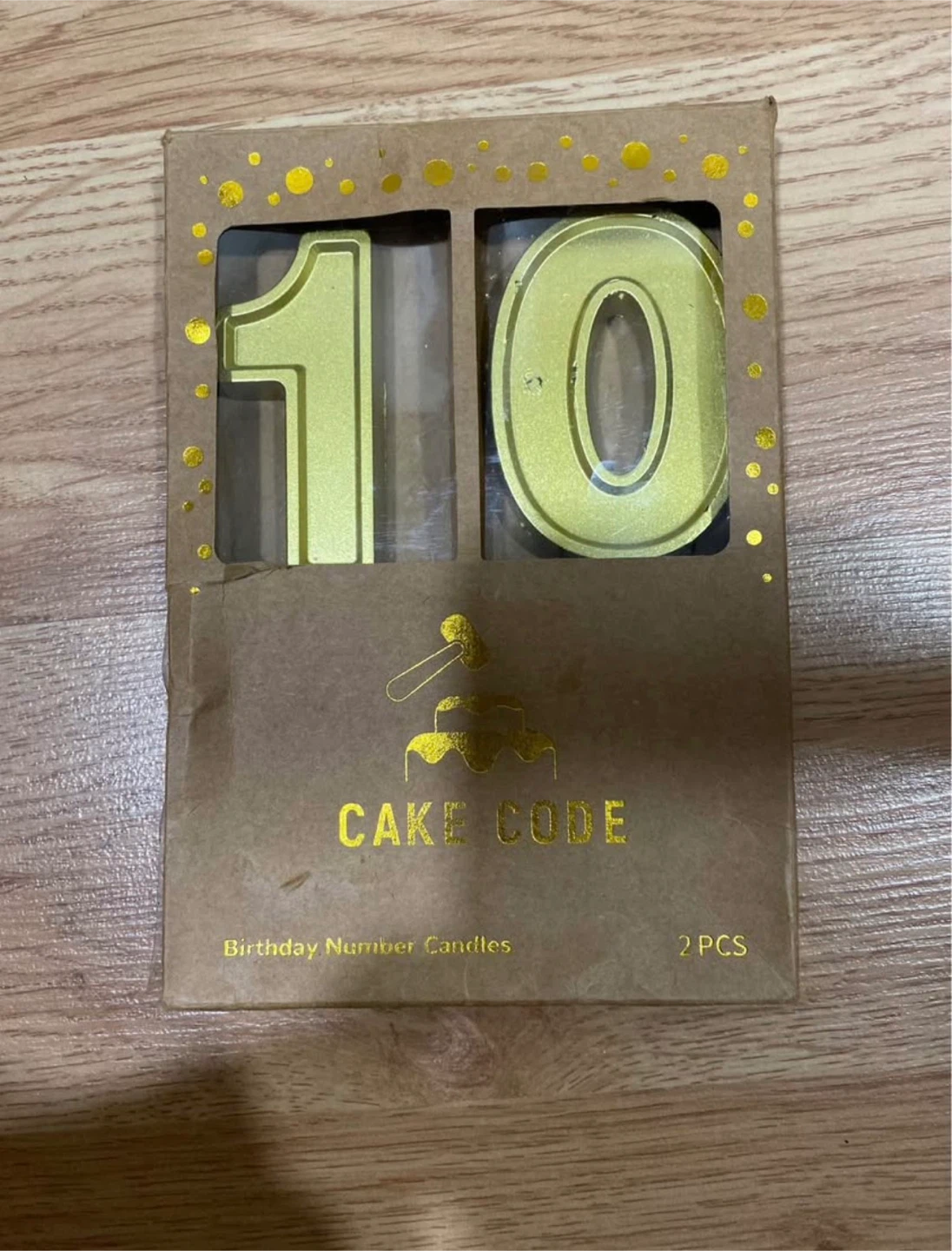 CAKE CODE Gold Number 10 Birthday Candle🏆 - photo 2