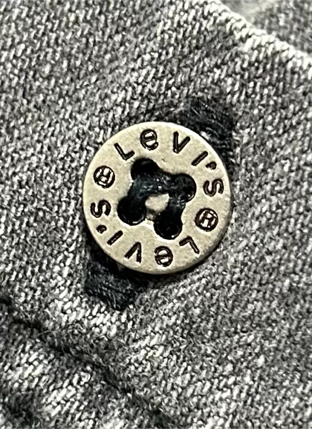 Levi's Grey Button-Up Shirt Size Large - photo 3