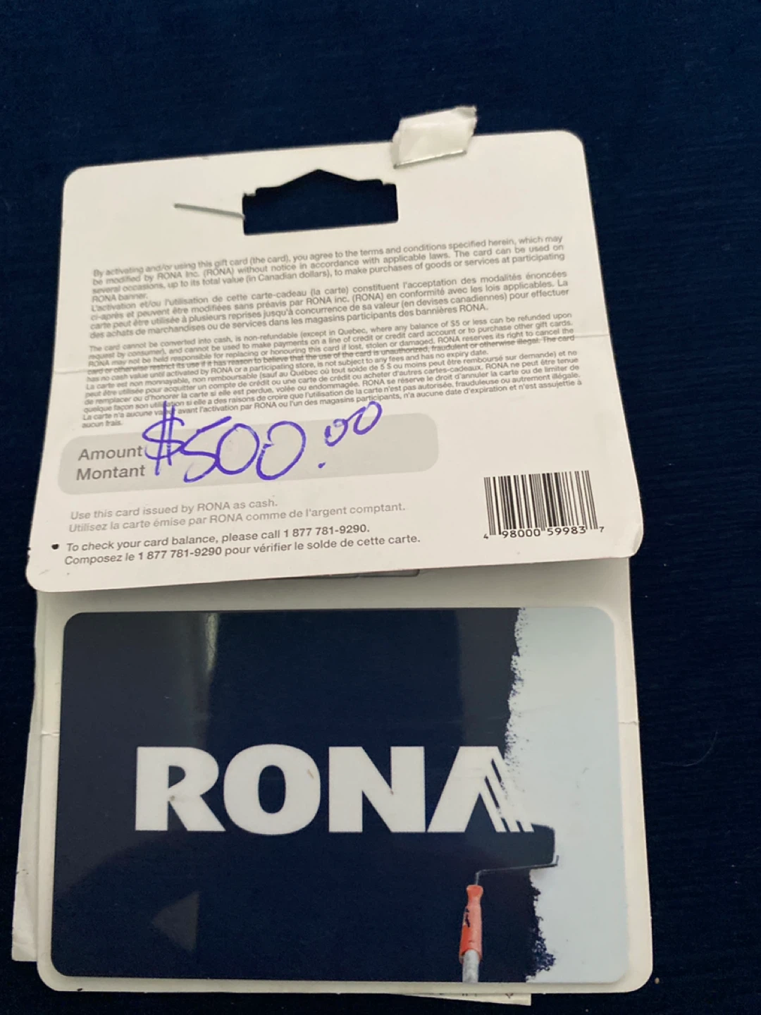 $500 RONA Gift Card - photo 2