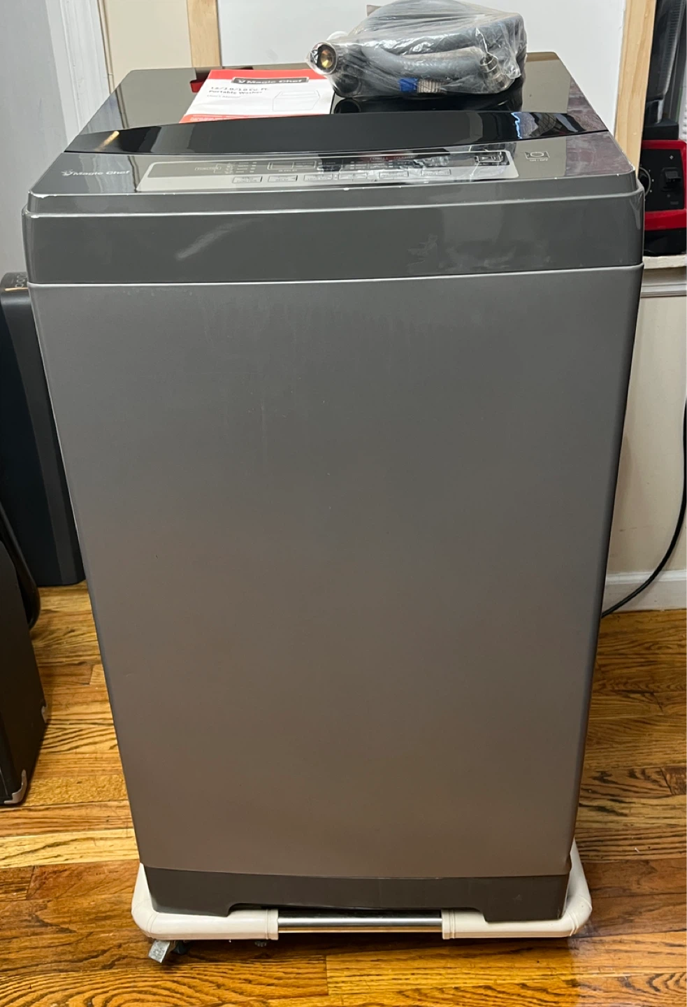 Portable Washing Machine - Magic Chef 1.6 cu ft Silver/Gray - photo 4